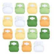 Bum Genius 15 Nappy Pack - From Birth To Potty Full Pack - Daisy Chain Style